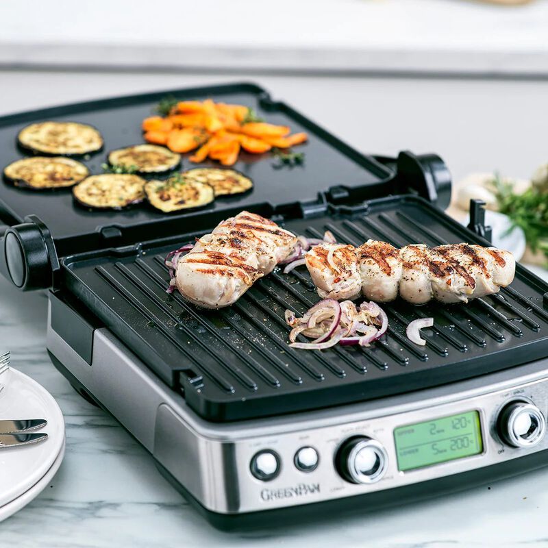 GreenPan Contact Grill - Stainless Steel image number 3